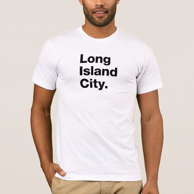 T-shirt Cidade de Long Island (preto) (Frente)