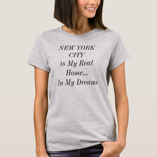 T-shirt CIDADE DE NOVA YORK Casa dos Sonhos Viagem (Frente)