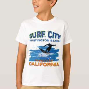 T-SHIRT CIDADE HUNTINGTON BEACH DO SURF