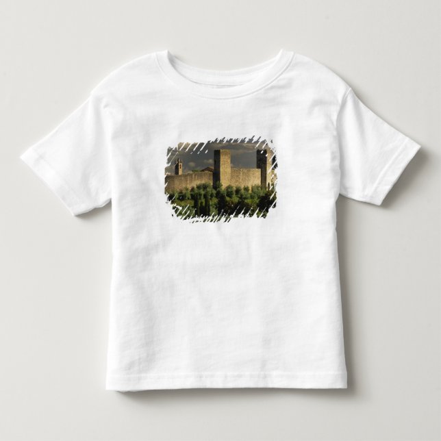 T-shirt Cidade murada de Monteriggioni, na província de (Frente)