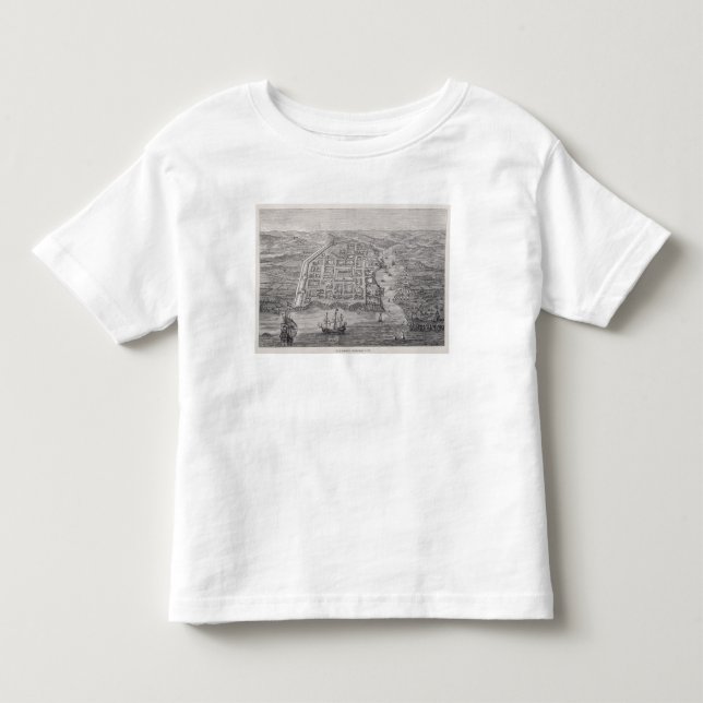 T-shirt Cidade velha de Santo Domingo (Frente)
