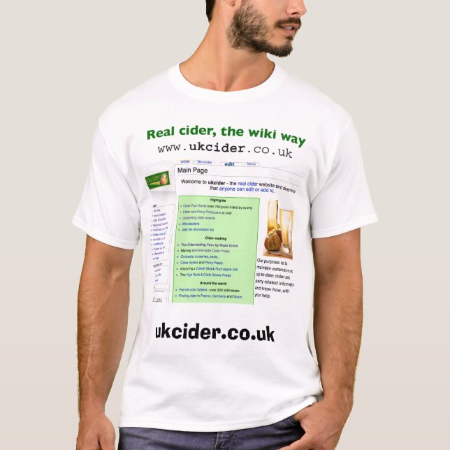 T-shirt ciderwiki (Frente)
