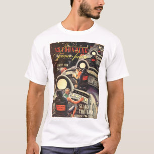 T-shirt Ciência Fiction_ arte surpreendente do _Pulp do