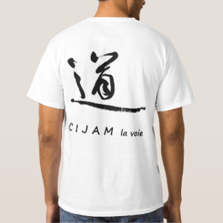 T-shirt CIJAM com logotipo na costas