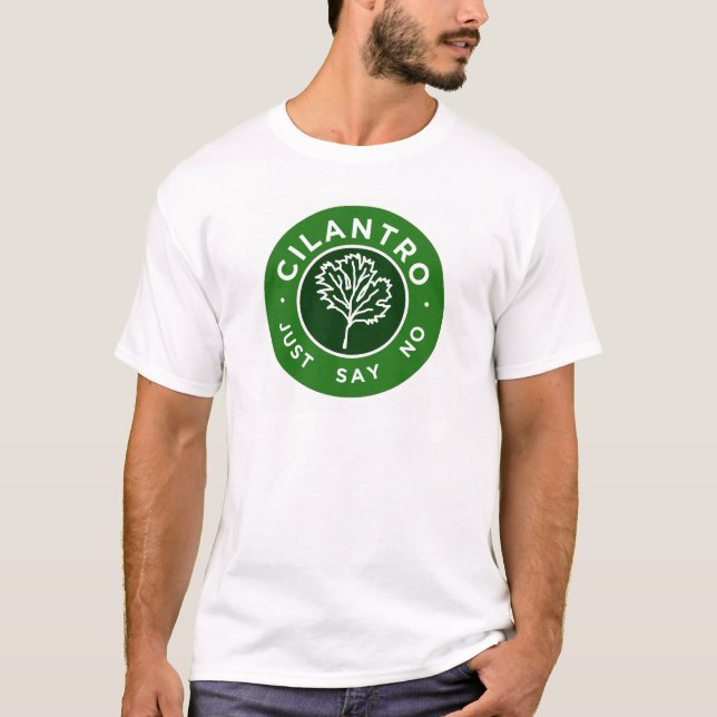 T-shirt Cilantro - apenas diga não (Frente)