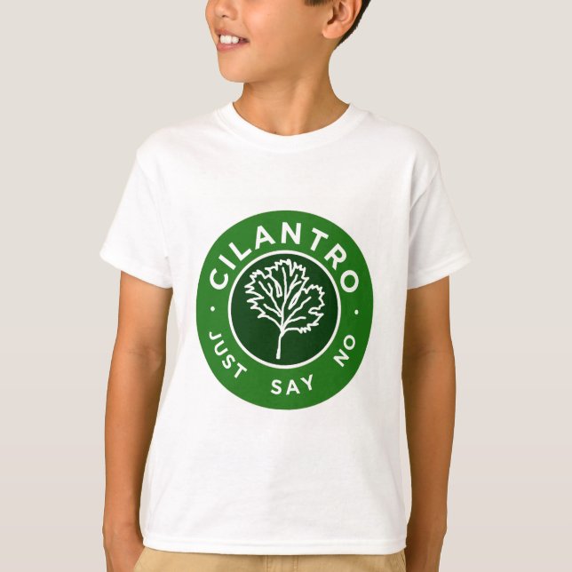 T-shirt Cilantro - apenas diga não (Frente)