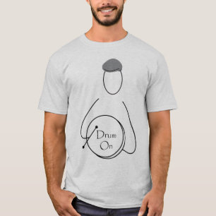 T-shirt Cilindro na linha arte do homem