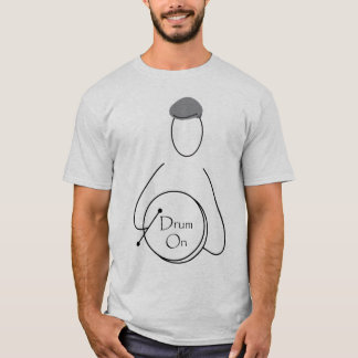 T-shirt Cilindro na linha arte do homem