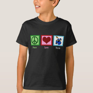 T-shirt Cilindros do amor da paz