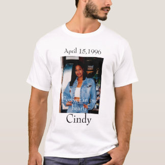 T-shirt Cindy, abril 15,1996 - personalizado -