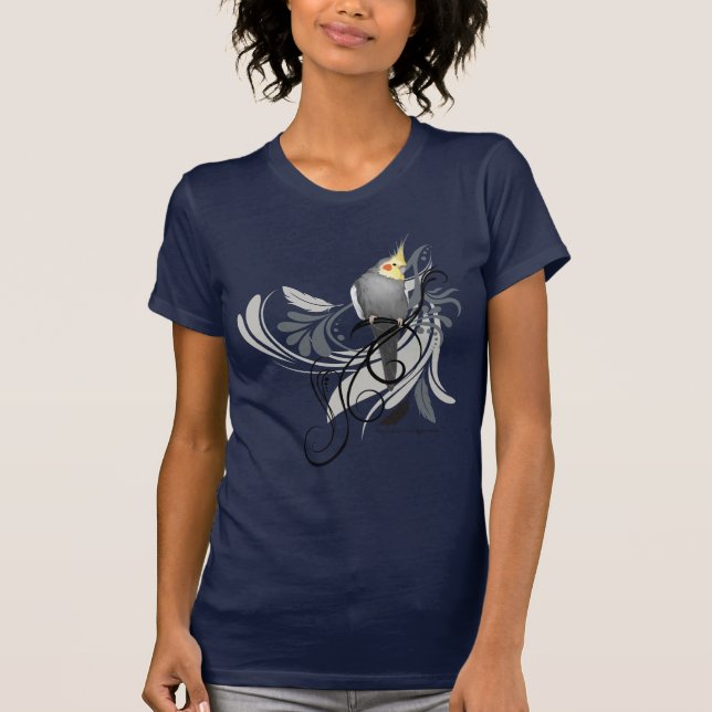T-shirt Cinza Cockatiel (Frente)