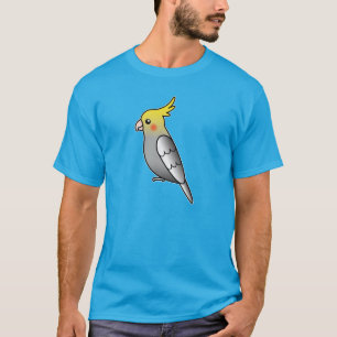 T-shirt Cinza Cockatiel Parrot Bird