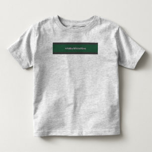 T-shirt Cinza de Toddler/HAM Verde por WhiteGlove Fine Jer