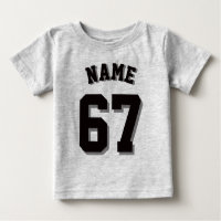 Cinza e bebê preto | Sports Jersey