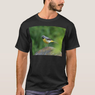 T-shirt Cinza Wagtail - pássaro