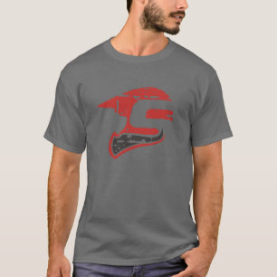 t-shirt cinzento escuro do ícone de Sledders.com