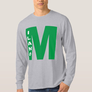 T-shirt cinzento mangas longas DESENHO MILANO