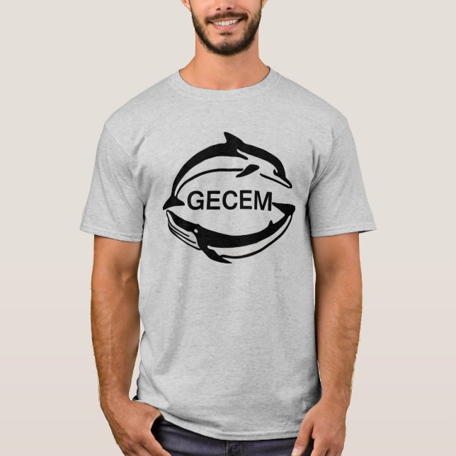 T-shirt cinzento matizado (Frente)