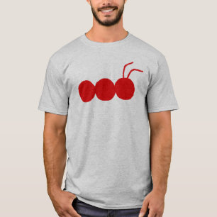 T-shirt cinzento/vermelho do caçador do inseto