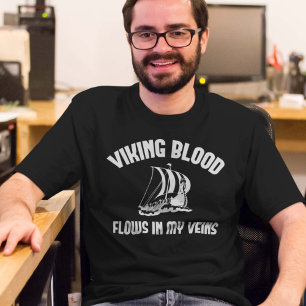 T-shirt Circulações sanguíneas de Viking em minhas veia