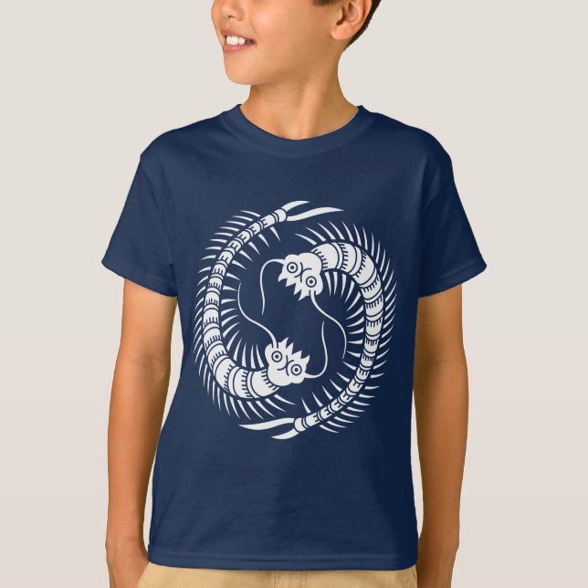 T-shirt Círculo de Centopéias Viradas (Frente)