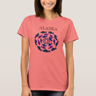 T-shirt Círculo dos salmões de Alaska