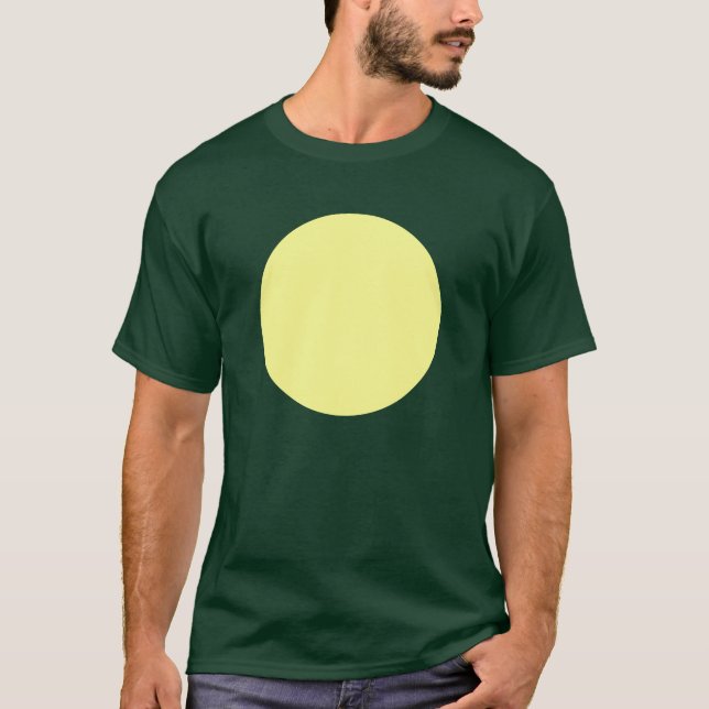 T-shirt Círculo Simples - Amarelo do Giz (Frente)