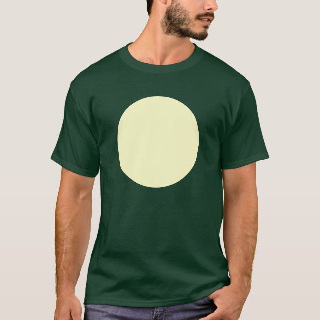 T-shirt Círculo Simples - Amarelo Pálido (Frente)
