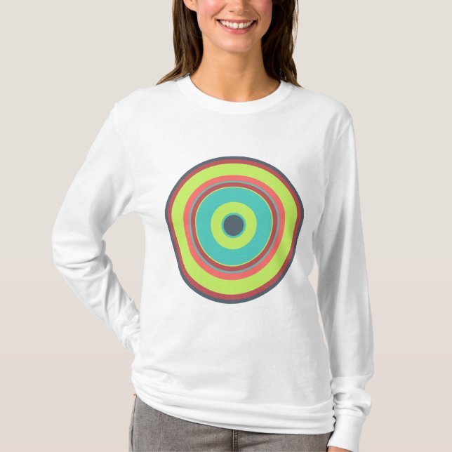 T-shirt Círculos Coloridos 04 (Frente)