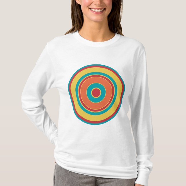 T-shirt Círculos Coloridos 05 (Frente)