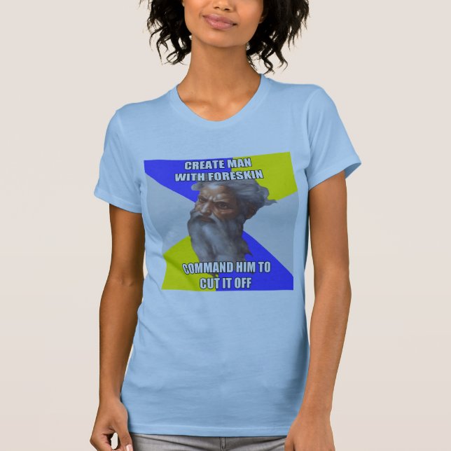 T-shirt Circuncisão do deus do troll (Frente)