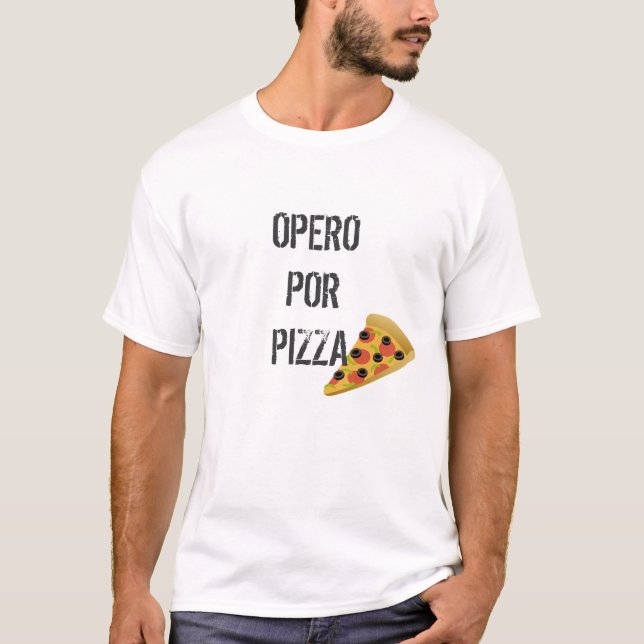 T-shirt Cirujía a cambio de Pizza (Frente)