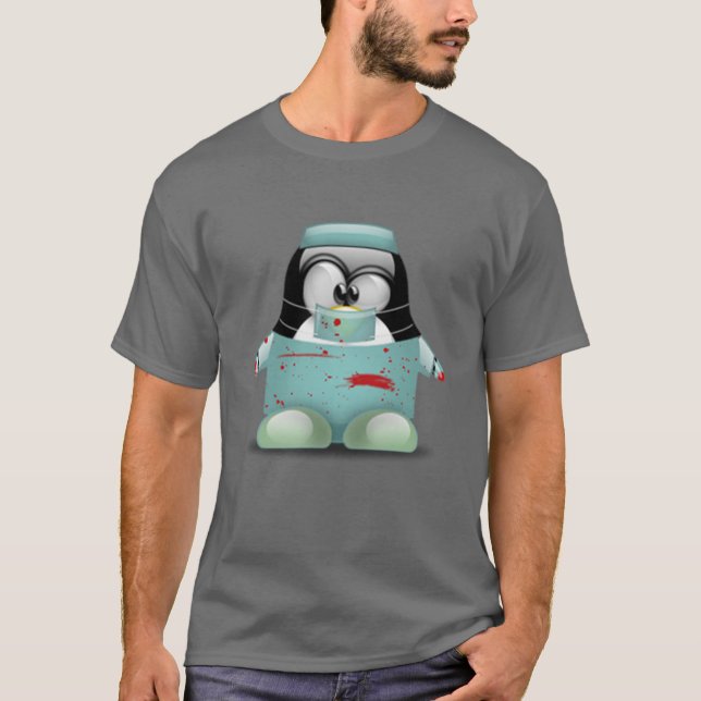T-shirt Cirurgião Tux (Frente)