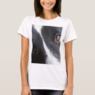 T-shirt cisalheiro preto e branco