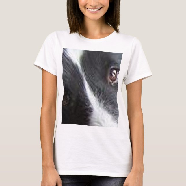 T-shirt cisalheiro preto e branco (Frente)