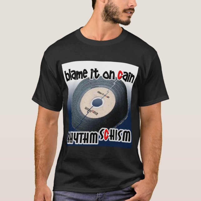 T-shirt Cisma do ritmo no preto! (Frente)