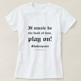 T-shirt Citação de Amor de William Shakespeare L3