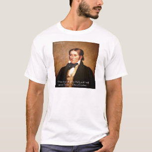 T-shirt Citação de Humor de Davy Crockett "Indo para o Tex