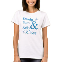Citação de Sandy Toes e Salty Kisses Beach Life