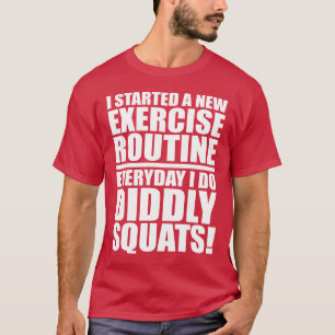 T-shirt Citação Engraçada De Gym - Esquadras Didritas