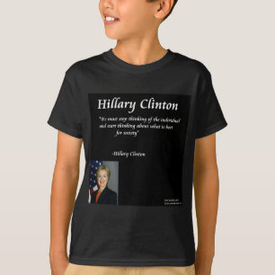 T-shirt Citação "Indivíduos" de Hillary Clinton