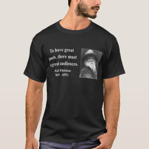 T-shirt Citações 12b de Whitman