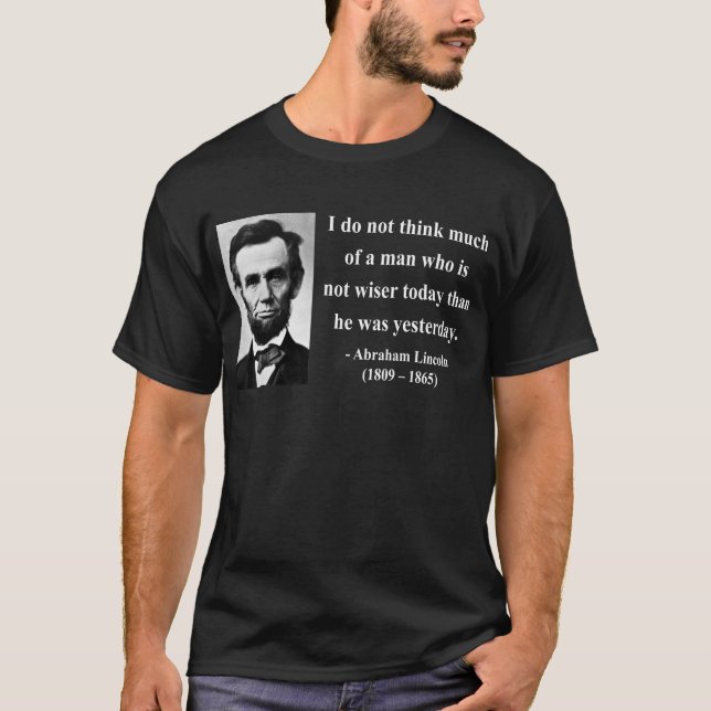 T-shirt Citações 17b de Abraham Lincoln (Frente)