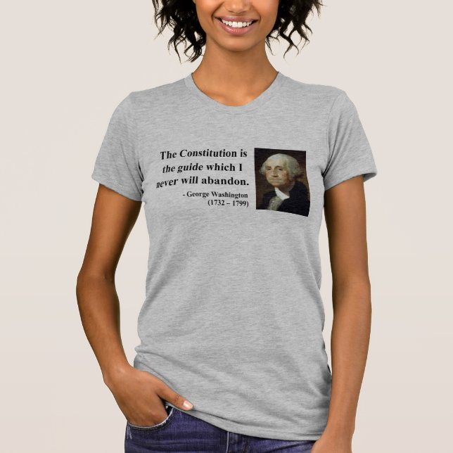 T-shirt Citações 4b de George Washington (Frente)