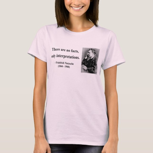 T-shirt Citações 9b de Nietzsche (Frente)