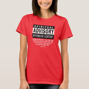 T-shirt Citações Cristãs do Conselho Espiritual João 14:6