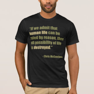 T-shirt Citações de Chris McCandless