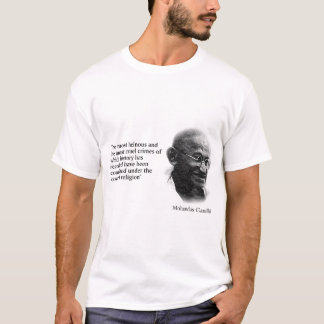 T-shirt Citações de Gandhi