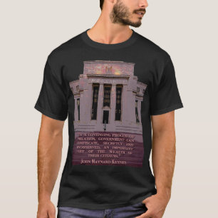 T-shirt Citações de John Maynard Keynes em Federal Reser