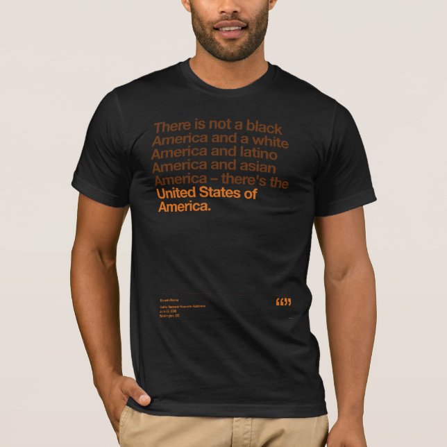 T-shirt Citações de Obama (Frente)